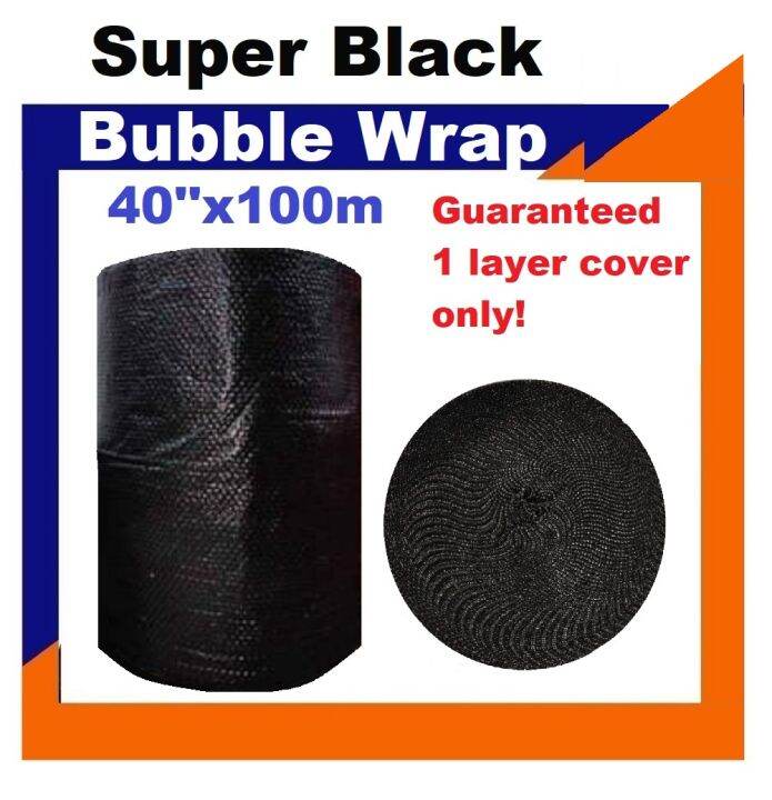 Super Black Bubble Wrap Full Roll 40''x100meters Lazada PH