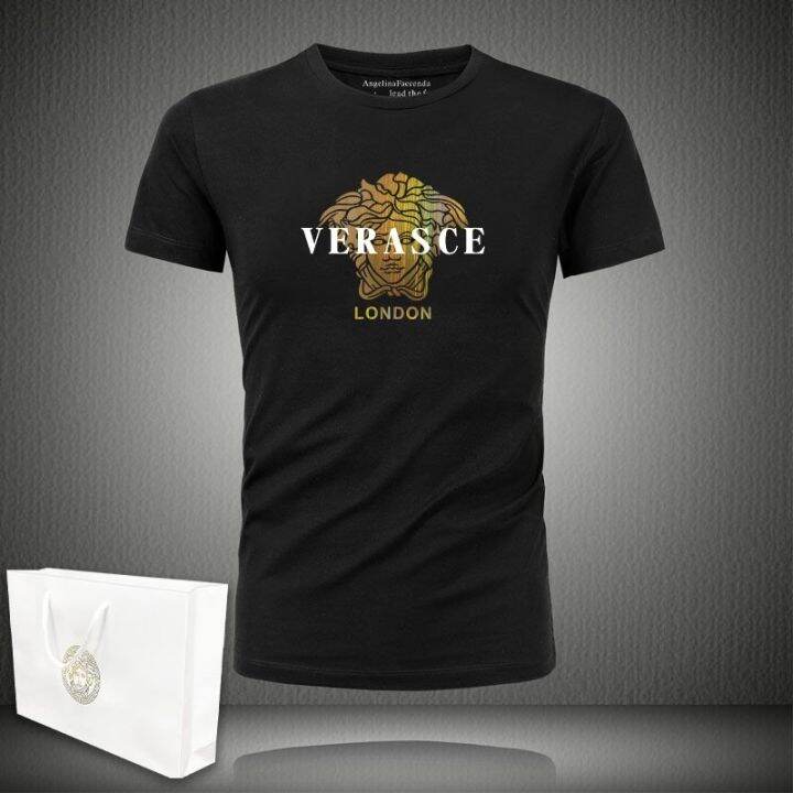 versaceรอยแยกเสื้อยืดผู้ชาย-เสื้อยืดผู้ชาย-vasaki-beauty-หัวแขนสั้นคอกลมผ้าฝ้าย95แขนยาวครึ่งแขน-cetakan-alfabet-เทศกาลฤดูใบไม้ผลิใหม่