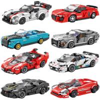 2023 Speed Champions F1 Racing Sports Car Supercar Sticker Technique Vehicle Figure Classic Rally Racer Building Block Model Toy Building Sets