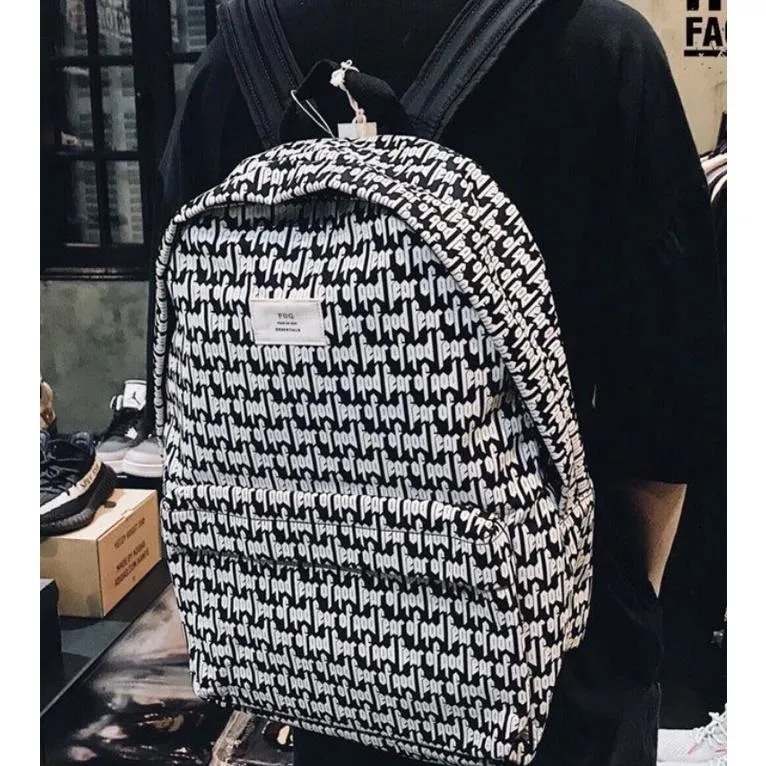 NEW FEAR OF GOD FOG Essentials AOP MOISTURE PRINT BACKPACK | Lazada PH