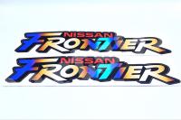 สติ๊กเกอร์ NISSAN FRONTIER สติ๊กเกอร์NISSAN FRONTIER สติ๊กเกอร์นิสสันฟรอนเทีย  ไทเทสีเข้ม  39*10CM 1ชุดมี 2แผ่น(มีบริการเก็บเงินปลายทาง)