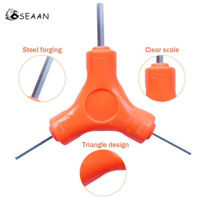 ประแจหกเหลี่ยมรูปตัว-y-ชุดซ่อมจักรยานหกขอบรวมกันสามหัว