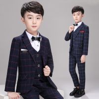 [COD] 2022 childrens autumn and winter new boys suit plaid British style dress a generation