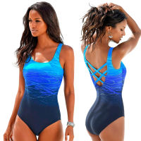 2023 Swimsuit Women Sexy Lady Swimwear Female Push Up Bodysuit Gradient Bathing Suit Sports Mayo Summer Swimming XXL