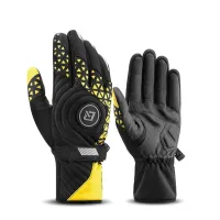 2PCS Winter Glove Windproof Cycling Gloves ,XXL