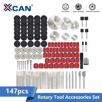 XCAN Rotary Tool Accessories 147pcs Mini Saw Blade Diamond Cutting Disc Metal Cut off Wheel Sand Band Drill Bit for Dremel Tool