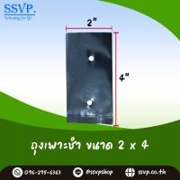 ถุงเพาะชำ ขนาด 2"x4" (จำนวน 450-500 ใบ/กิโล)