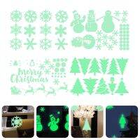 【cw】 4 Sheets ofSticker Cartoon Wall Decal Fluorescence Glass Sticker 【hot】