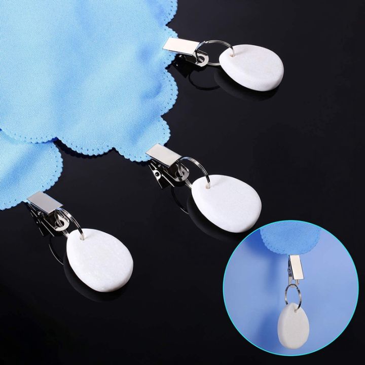 8pcs-tablecloth-weights-teardrop-table-cover-weights-metal-clip-tablecloth-pendant-stone-table-weights-hangers