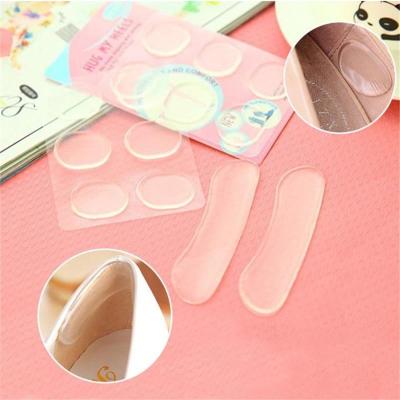 1Pack Woman Shoes Sticker Transparent Silicone High Heels Sandals Protector Prevent Rub Pain Heel Grips Invisible Insole New Shoes Accessories
