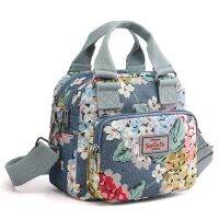 ยี่ห้อผู้หญิง Crossbody กระเป๋าแบบพกพาหญิงกระเป๋าพิมพ์ดอกไม้ไนลอน Messenger กระเป๋า Multi-Pocket Ladies กระเป๋าถือ Bolsa