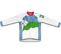 Djibouti Flag Fleece Cycling Jersey Mountain Bike Racing Clothing Road Bike Men Long Jersey Cycling Jerseys