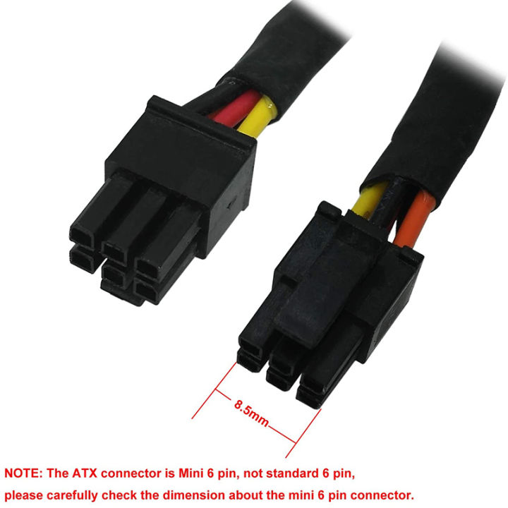 hdd-sata-power-cable-right-angle-sata-15-pin-x2-to-mini-6-pin-atx-adapter-for-dell-inspiron-3653-3650-series-compatible