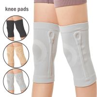 [Rear Waves]1 PairKnit NylonThin Knee Pads Fishbone Spring Support Elastic Compression Socks Thin Knee PadsGear