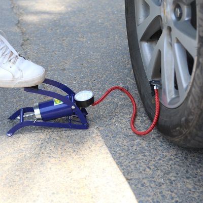 Mini foot pump Portable high pressure foot pump car with car with foot charge pump
