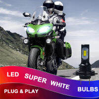 2X H7 6000K สีขาวสำหรับ Kawasaki KLE650 Versys 650 ABS 2007-2019ไฟหน้ารถมอเตอร์ไซค์แบบ LED ชุดหลอดนำแสง