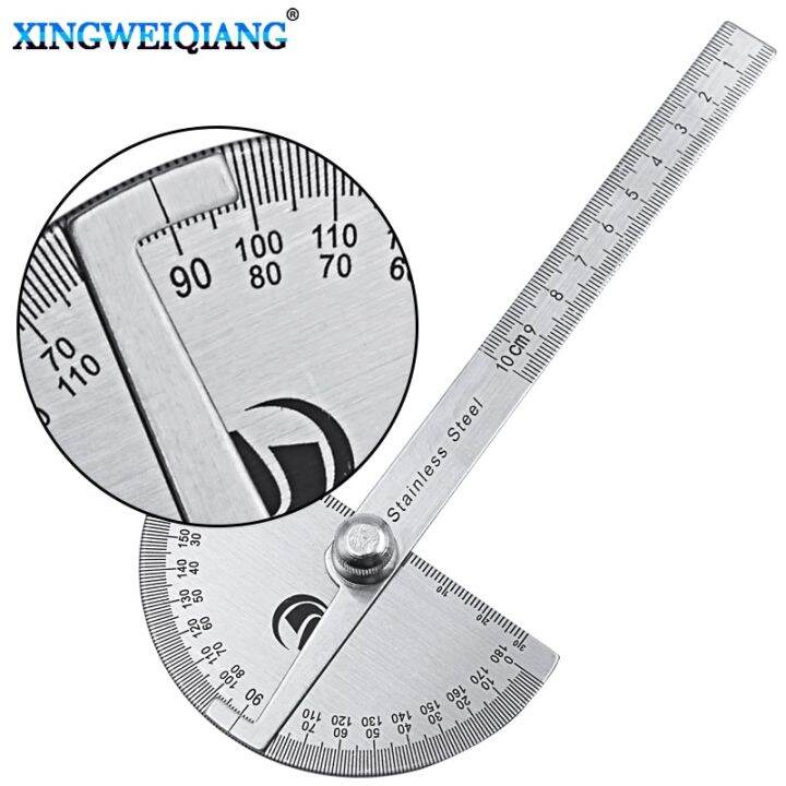 Digital Ruler Stainless Steel Round Head 180 degree Protractor Angle ...