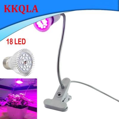 QKKQLA 18 LED Grow Light 360 Degrees Flexible Lamp Holder Clip Plant Flower Light For Hydroponic Indoor Plant Bulb Planter