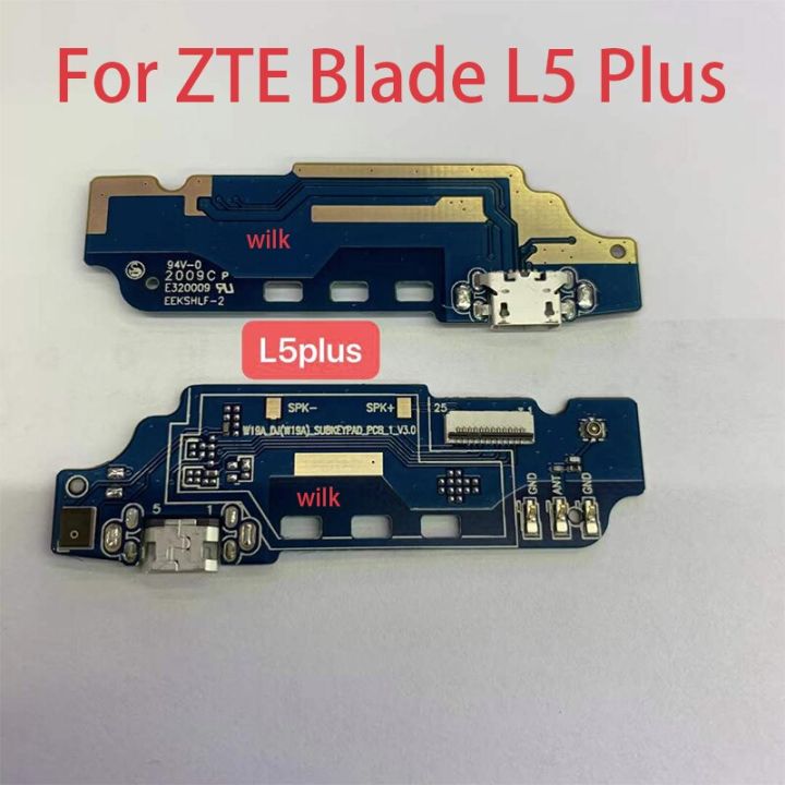 สำหรับแท่นชาร์จไฟ Usb Zte Blade L5 Plus ขั้วต่อพอร์ตไมโครโฟนบอร์ดสายเคเบิลงอได้