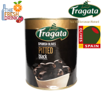 Fragata Pitted Black Olives Can ฟรากาตา มะกอกดำไม่มีเมล็ด กระป๋อง 400 กรัม