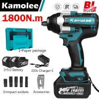 1800N.M ประแจผลกระทบไฟฟ้า DTW700ไร้สายของ Kamolee สำหรับแบตเตอรี่ Makita 18V