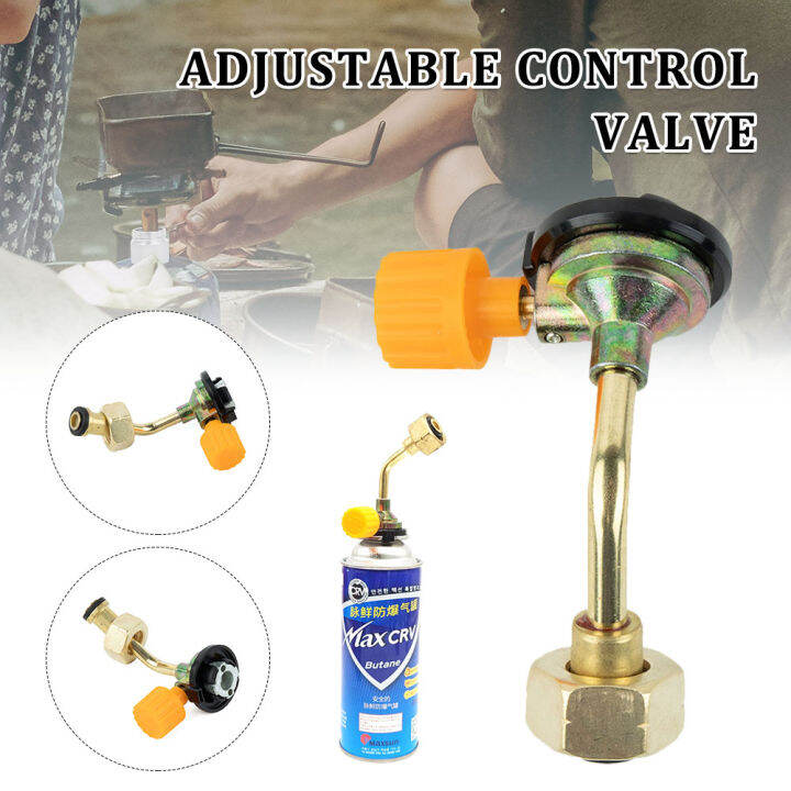 Qaao Camping Gas Stove Butane Cartridge Refilling Valve Direct Connect Butane Refill Valve