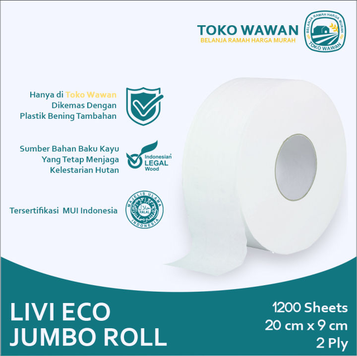 Tissue Livi Jumbo Roll Toilet S Lembar Naked Tisue Gulung Toilet Besar Original Sheet