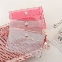 hot！【DT】☃✐  Womens Credit Card Holder Wallet Fashion Transparent Pvc Business Purse Men Id Coin