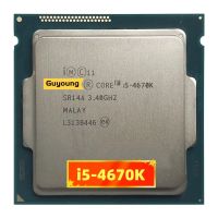 I5หลัก4670 K I5 I5-4670K 4670 K เครื่องประมวลผลซีพียู SR14A 3.4 GHz ใช้ Quad Core Quad-Thread LGA 1150 84W 6M