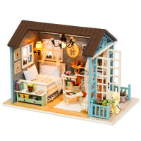 CUTEBEE Doll House Miniature DIY Dollhouse With Furnitures Wooden House Casa Diorama Toys For Children Birthday Gift Z007