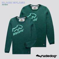 2023 Rudedog เสื้อแขนยาว ชาย หญิง รุ่น Black splash สีเขียว