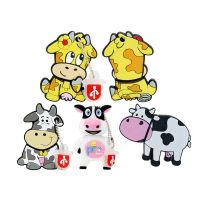 Cute Dairy Cow Usb Flash Drive Cartoon Animal Cow Giraffe Pendrive 4GB 8GB 16GB 32GB 64GB 128GB 256GB Memory Stick U Disk Flash