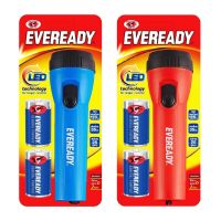 ไฟฉาย Eveready LCD1L2D พร้อมถ่านก้อนใหญ่ [มีสีเหลือง]