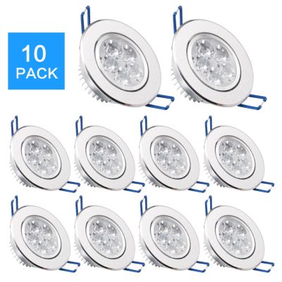 ✿ 10 Pack/lots 3-25 Day All Aluminum LED Spot LED Downlight Dimmable Bright Recessed Decoration Ceiling Lamp 110V 220V AC85-265V