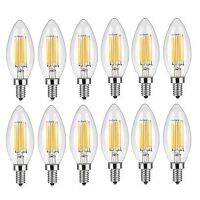 ไฟ C35L C35หลอดไฟ LED 10ชิ้น/ล็อต E14 220V 240V 4W 8W 12W ประหยัดพลังงานดีไซน์ให้ความอบอุ่นเส้นใยขาวมี360องศา