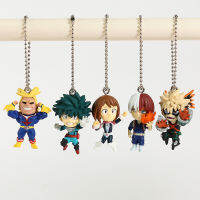 My Hero Academia Midoriya Izuku Shoto Todoroki Bakugou Katsuki All Might Ochaco Uraraka Mini PVC Figures Toys Pendants 5pcsset