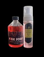 Pink Soap แบบขวดปั๊มผสมพร้อมใช้งานขนาด200 Ml.