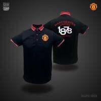 เสื้อโปโล ลิขสิทธิ์แท้ แมนยู Man U ( ชาย ) รุ่น MUFC 003  สีดำ