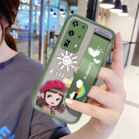 UCUCเคสมือถือ เคสโทรศัพท์ เคส Huawei Huawei P40 Pro Plusการ์ตูนหมวกแดงเด็กหญิง SกันกระแทกFrostedกลับSoft Edge Fullฝาครอบเลนส์ป้องกันเลนส์Ultra Thin (สายรัดข้อมือ) โทรศัพท์กรณี