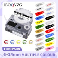 ❆❈ IBOQVZG SS12KW 12mm Tapes Compatible for Epson/KingJim Labelworks LW400 SS12KW LC-4WBN Label Maker Tape for LW300 Label Printer