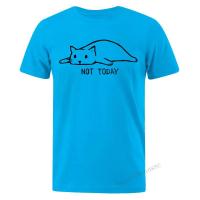 Fashion Not Today Mens T Shirts Lazy Cat Men Top T Shirts Sportswear T Shirt Male Hip Hop Top T Shirt Funny Cotton Tops Tee|T-Shirts|   - AliExpress