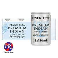 Fever Tree LIGHT Premium Indian Tonic Water Cans ฟีเวอร์ทรี ไลท์ พรีเมี่ยม อินเดี่ยน โทนิค วอเทอร์ สูตร แคลอรี่ต่ำ 150มล. แพ็ค 8 ขวด