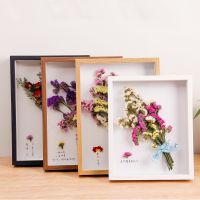 Shadow Box Frames Bouquet Display Flower Case Depth 3/5cm Wooden Photo Frame For Displaying Three-Dimensional Gift