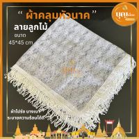 ผ้าคลุมหัวนาค ผ้าปกหัวนาค ผ้าปิดหัวลายลูกไม้สีขาว