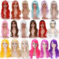 28colors 22inch S-noilite SyntheticLoose Wave Wigs Partytime Cosplay Wig Blue Green Pink Grey Black Hair Wig Cosplay for party [ Hot sell ] ea1voy