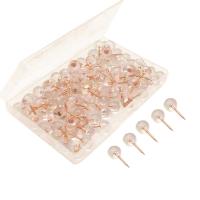 200 Pack Push Pins Rose Gold Map Tacks Large Size Pins Rose Gold Steel Point L29K