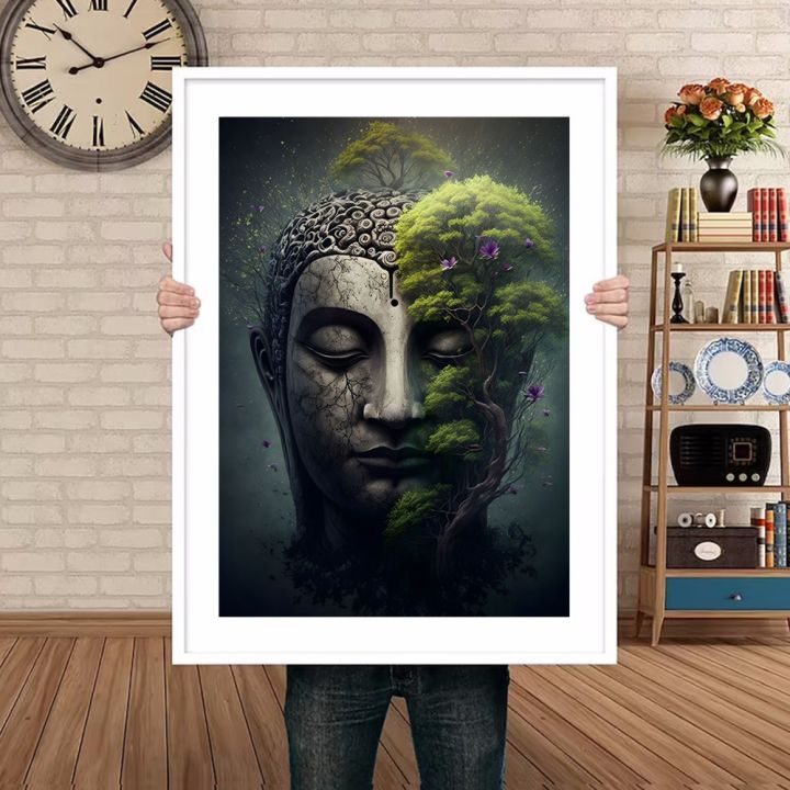 abstract-buddha-in-nature-poster-prints-for-living-room-decor-religious-buddhist-staute-and-landscape-canvas-painting-wall-art