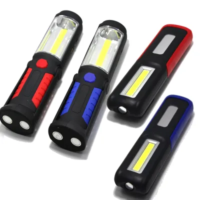 Portable COB Rechargeable Work Light Car Emergency Torch Outdoor Camping Lamp Built-in Battery Magnet Hook Inspection Lamp
