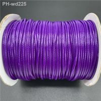 0.5mm 0.8mm 1mm 1.5mm 2mm Purple Waxed Cotton Cord Rope Waxed Thread Cord String Strap Necklace Rope For Jewelry Making