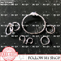 S925 Sterling Silver Snake Shaped Suit Bracelet Ring Earring Ear Bone Clip Fashion High Quality Luxury Brand Monaco Jewelry Gift